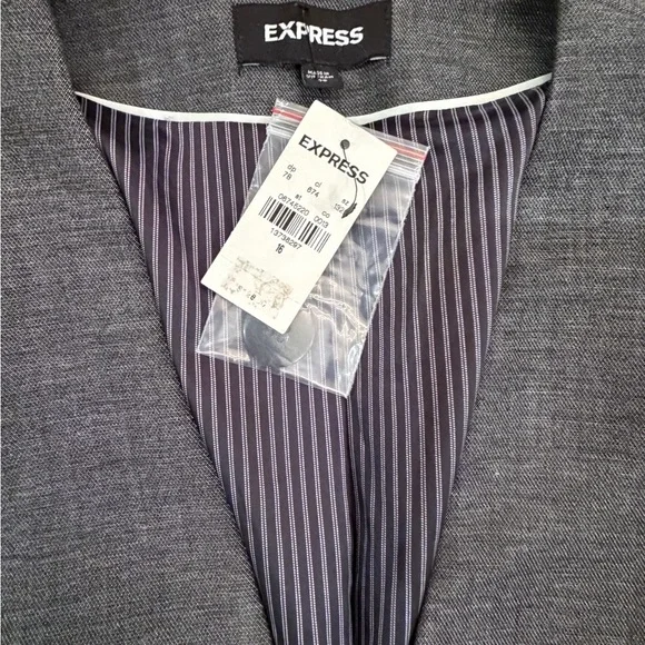 Express Charcoal Blazer - Picture 3 of 7